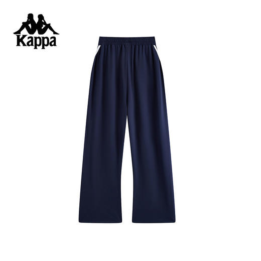 Kappa卡帕背靠背夏季2025新款凉感运动长裤女休闲针织裤子直筒裤K0F42AK04 商品图4