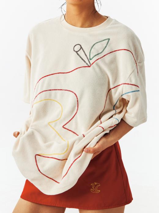 CryingCenter 3C苹果毛巾锁链绣T恤 哭喊中心 商品图4