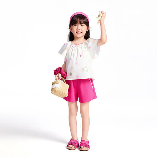 【实体店同款】女童短袖衬衣夏季新款安奈儿童装XG521710 商品图3
