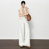西遇垂感宽松阔腿裤女2025年新款小个子慵懒风高腰白色牛仔裤D0050441 商品缩略图1