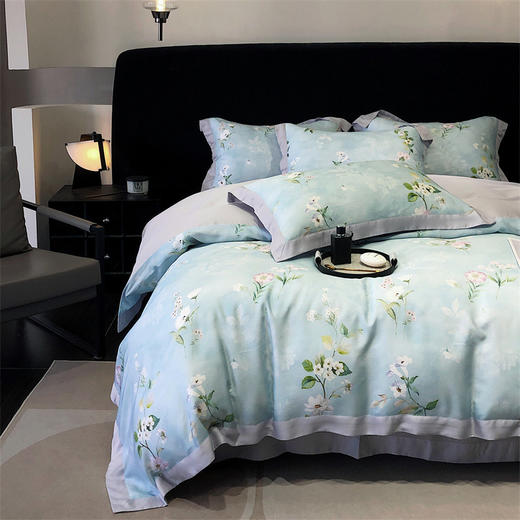 自然醒轻奢高级感凉感夏季裸睡透气50支天丝四件套金太阳100莱赛尔床品床单被套床上用品KY 商品图2