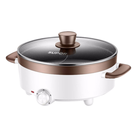 苏泊尔正品鸳鸯电火锅家用小型电热一体宿舍多功能大容量电热煮锅