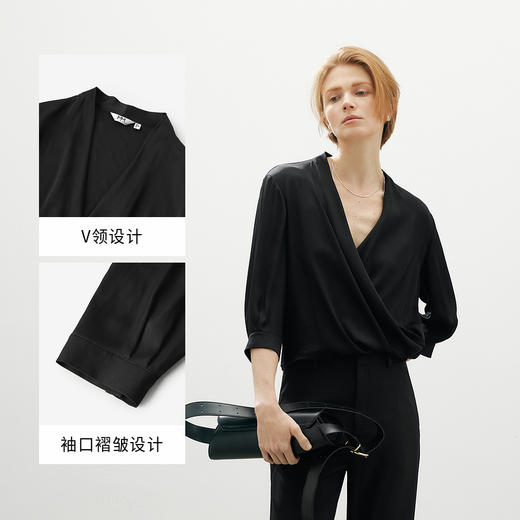 【商场同款】麦檬亲肤柔软桑蚕丝衬衫5F4120841 商品图3