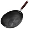 张小泉 精铁老式家用0涂层经典炒锅不粘锅健康超轻平底锅带锅盖款 商品缩略图7