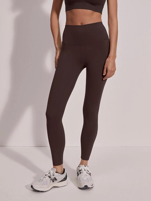 Varley - Freesoft High Rise Legging 27 - Coffee Bean - 女装 - 高腰紧身裤 - 咖色 商品图1