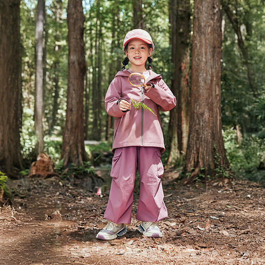 迷你巴拉女童机能四面弹户外伞兵裤长裤秋新 商品图2