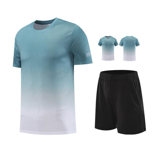 【49元/套】欧若风运动T恤男女夏季速干衣套装 薄款健身衣服篮球训练跑步套装 商品图12