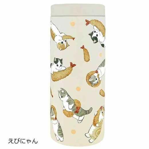 日本进口东亚金属53-2049mofusand彩色不锈钢杯 580ml甜甜圈猫 商品图4