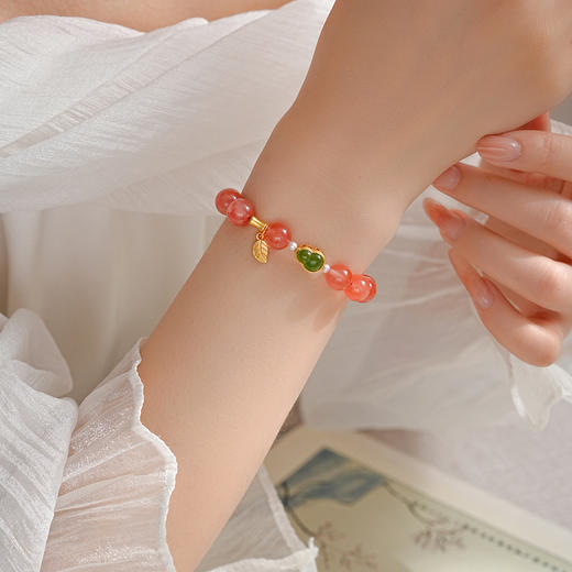 【宫里手串】南红海棠手串 商品图1