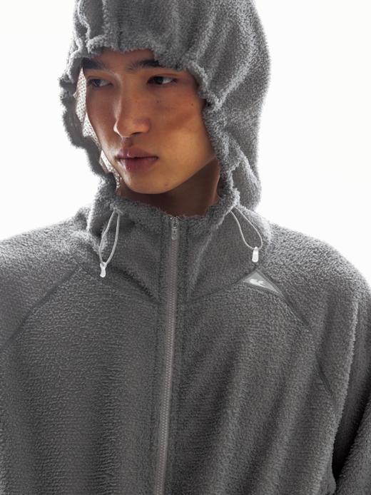 CryingCenter 雪花绒半透连帽拉链卫衣 哭喊中心 商品图4