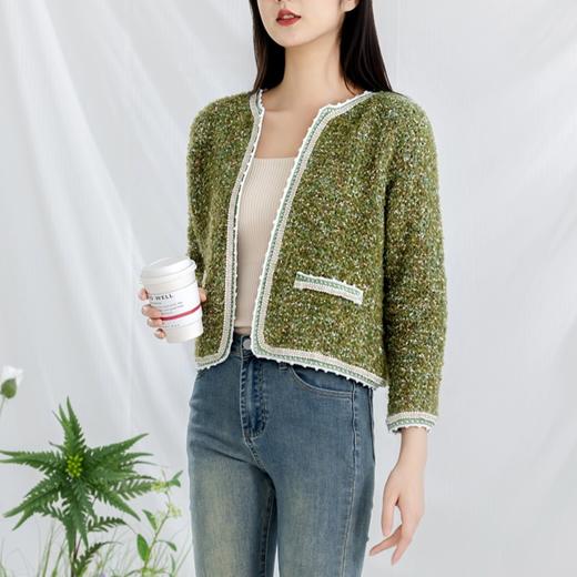 苏苏姐家小香风外套手工diy编织钩针开衫毛线团自制衣服材料包 商品图1