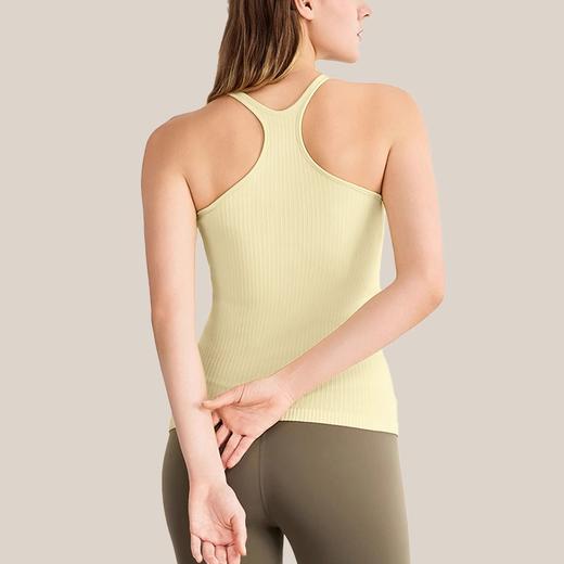 【限时秒】YOGACODE【火树银花系列】无缝一体织瑜伽服背心带胸垫不跑杯修身显瘦打底吊带背心DWB115447 商品图2