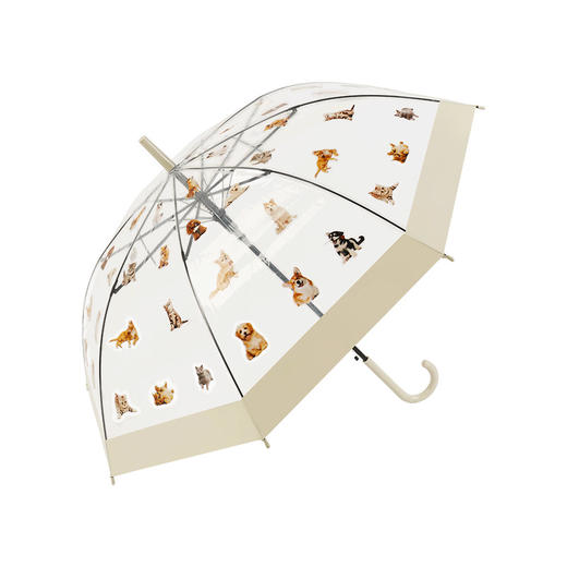 【萌宠陪伴！暖心守护】猫狗图案雨伞，强效拒水，全新视野，长久耐用。遇水360°遮挡，半自动开关，耐用双人携手、雨中便捷。现代时尚达人生活必备！ 商品图10