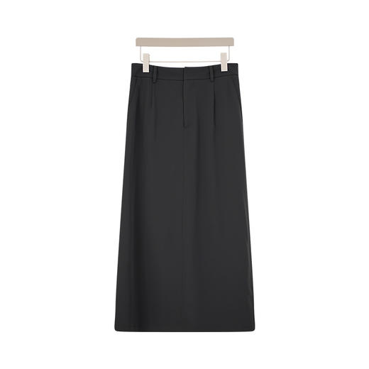 oldcolour夏季新款气质通勤高腰显瘦垂感西装半身长裙女Q240608A1 商品图1