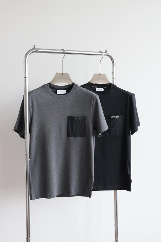 西K 元单 棉弹混纺 口袋T恤 TX426 商品图0