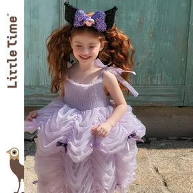 Little time女童公主裙2025夏季新款洛米连衣裙生日礼服裙蛋糕裙