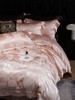 自然醒千帧锦丝缎提花镂空纯色四件套高端真丝棉贡缎别墅风凉感冰丝滑床上用品KY 商品缩略图4