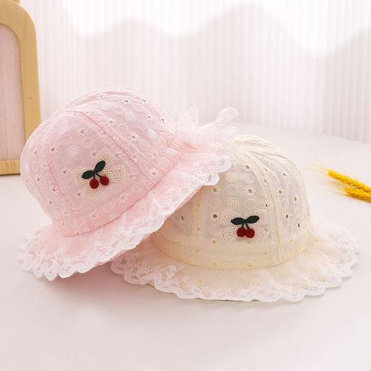 婴儿帽子春夏薄款遮阳帽百搭可爱遮阳渔夫帽男童女宝宝可调节盆帽 商品图3