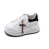 Safiya/索菲娅2025中国结小个子内增高厚底百搭休闲麦昆小白鞋 商品缩略图0