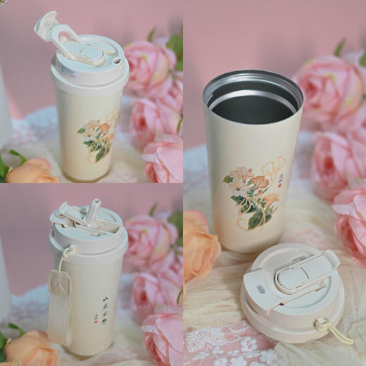 羽诗制造出品 如花在野保温杯文创礼盒 商品图1