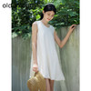 oldcolour夏季新款设计感小众简约气质宽松无袖连衣裙女Q251001A1 商品缩略图4