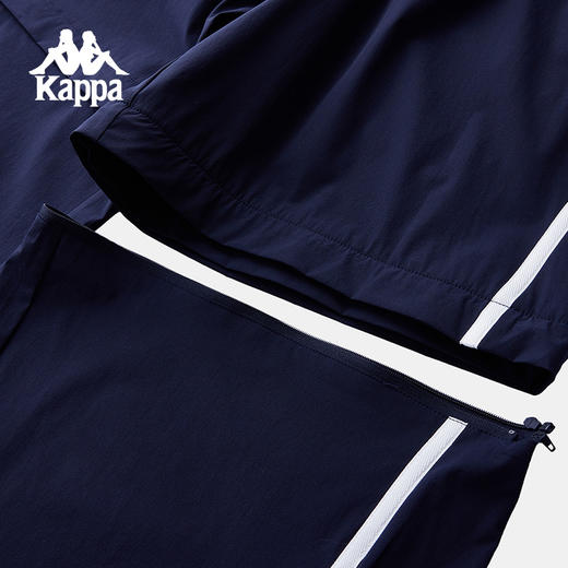 Kappa卡帕背靠背防泼水运动长裤女款拆卸裤腿弹力裤子针织阔腿裤K0F42AY04 商品图2