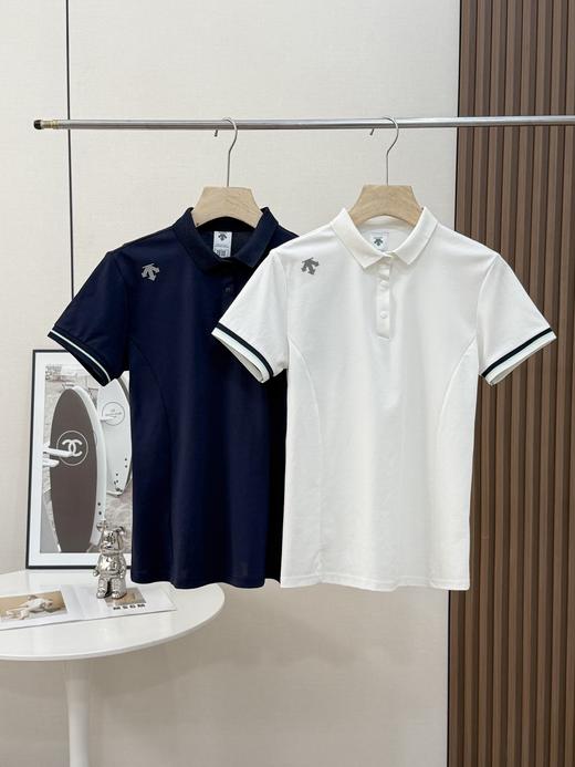 点此购买 迪桑特夏季女士短袖翻领运动风polo衫 qk 313848 商品图0