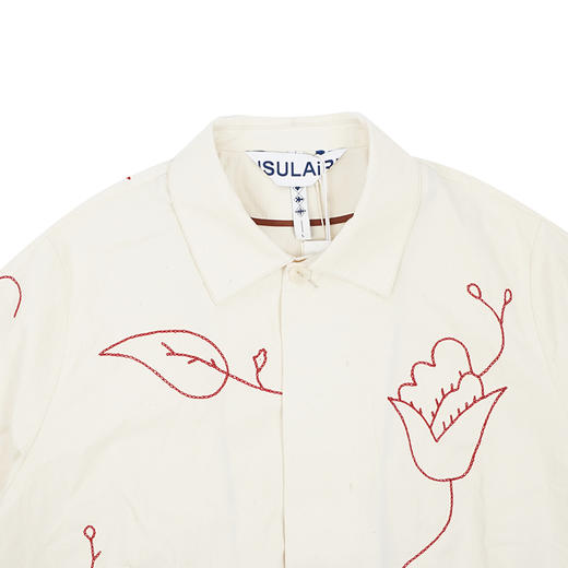 INSULAiRE 岛民 手工刺绣渔夫短袖衬衫 商品图1