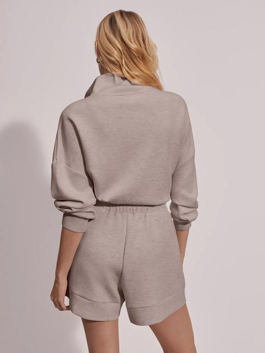Varley - Atrium High Rise Short 4.5 - Taupe Marl - 女装 - 短裤 - 灰褐色 商品图3