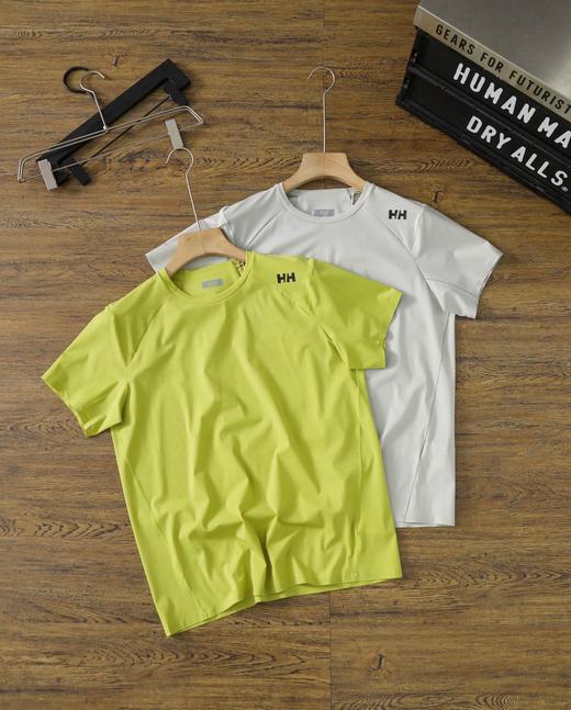 点此购买 海丽汉森夏季男士抗菌日常休闲运动轻薄舒适圆领短袖T恤 md 314024 商品图7