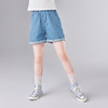笛莎Deesha 童装女童裤子2025夏新款女童休闲卷边牛仔短裤 商品缩略图1