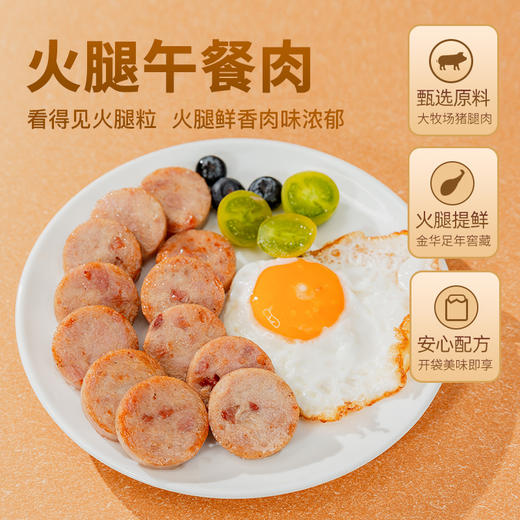金字火腿午餐肉火腿肠即食火腿片单独包装配三明治汉堡火锅肉肠 商品图2