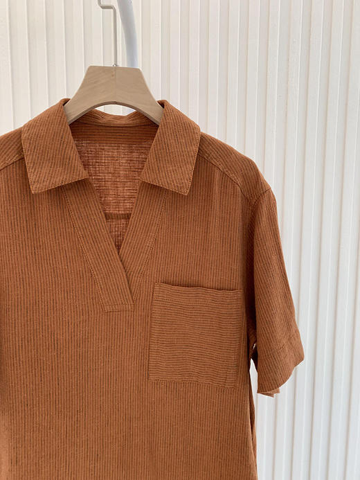 【高品质私服】【IC色织亚麻平纹及膝连衣裙】直筒廓形休闲合身，兼具优雅舒适N0923-CC【无标出货 介意慎拍】 商品图11