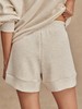 Varley - Atrium High Rise Short 4.5 - Ivory Marl - 女装 - 短裤 - 象牙白灰色 商品缩略图3