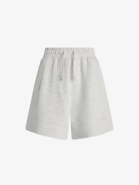 Varley - Atrium High Rise Short 4.5 - Ivory Marl - 女装 - 短裤 - 象牙白灰色