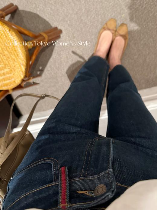 东京女子图鉴 | 苏老板私服订做百搭好穿九分牛仔裤3号 深蓝色 商品图0