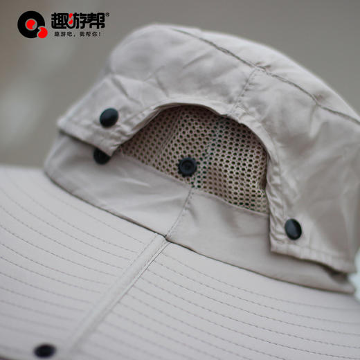 趣游帮丨超大檐帽顶可拆卸防晒帽 (S-2308) 商品图2