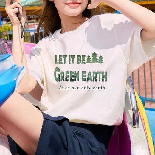 【69元3件，加购物车自动减】200g重磅纯棉印花短袖   100％棉 2025新款 男女款 显瘦百搭 清凉透气 商品图4