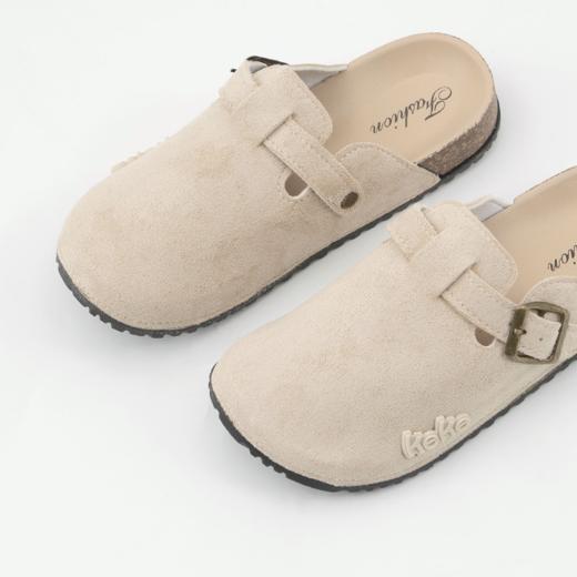 优选丨【买一赠一】茧墨 复古包头懒人半拖勃肯鞋（脚宽、脚背高拍大一码） 商品图3