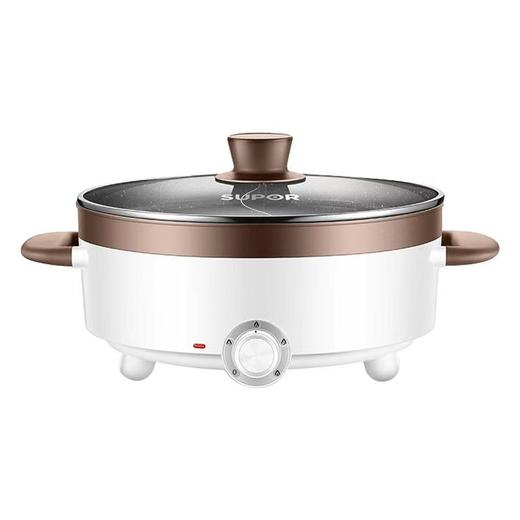 苏泊尔正品鸳鸯电火锅家用小型电热一体宿舍多功能大容量电热煮锅 商品图1