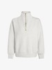 Varley - Hawley Half Zip Sweat - Ivory Marl - 女装 - 半拉链卫衣 - 象牙白灰色 商品缩略图0