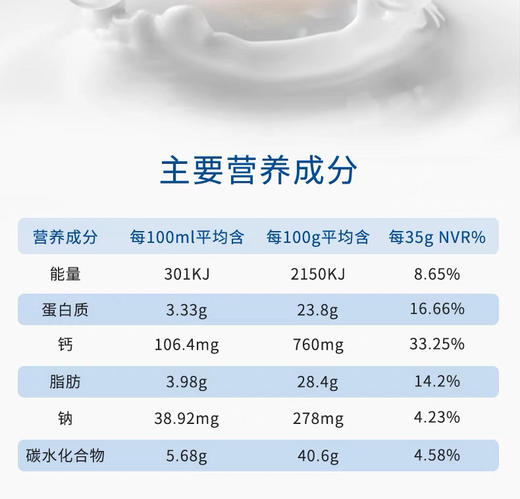 美可卓Maxigenes蓝胖子全脂高钙奶粉1kg 商品图8