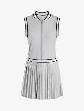 Varley - Elgan Dress 31.5 - Pearl Blue - 女装 - 连身裙 - 珍珠蓝