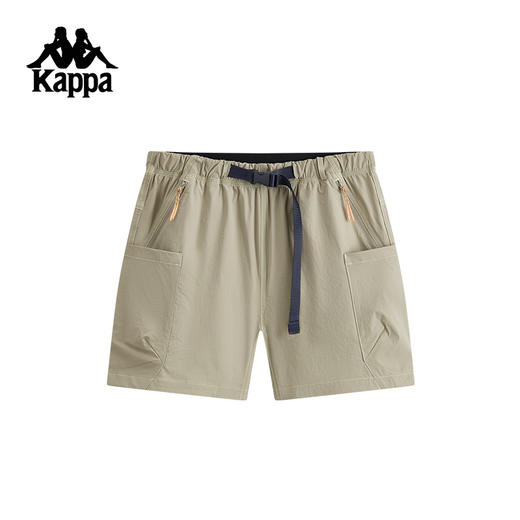 Kappa卡帕背靠背防泼水运动短裤2025新款夏弹力裤子休闲五分裤女K0F42DY83 商品图1