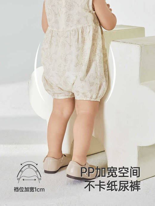 英氏婴儿衣服夏季透气女童连体衣纯棉小宝宝背心爬服YRHCJ2R061A 商品图4