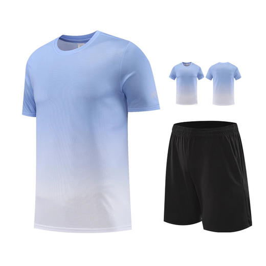 【49元/套】欧若风运动T恤男女夏季速干衣套装 薄款健身衣服篮球训练跑步套装 商品图5