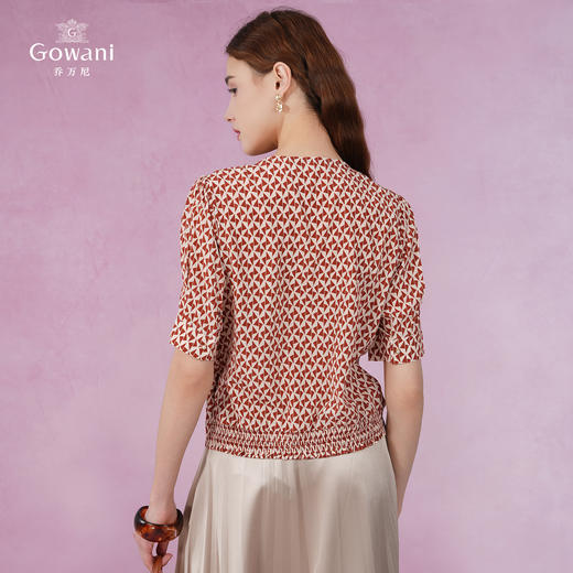 乔万尼重磅真丝桑蚕丝上衣时尚减龄小衫EI2C846 商品图4