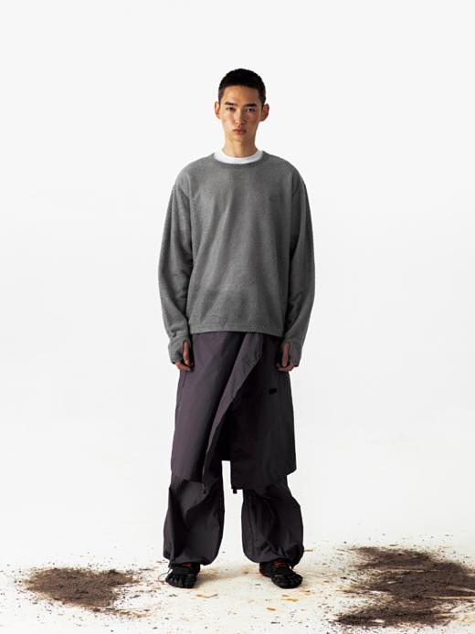 CryingCenter 雪花绒可收下摆长袖T恤 哭喊中心 商品图8