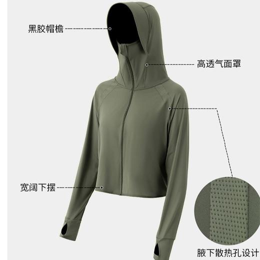 趣游帮丨黑科技多功能冰丝防晒衣 浅灰色/军绿色（S-2305） 商品图3