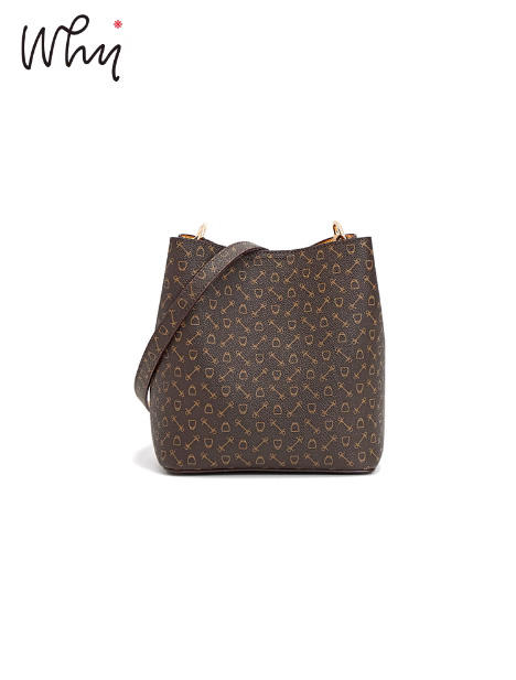 《WHY》水桶包女士2025春夏新款时尚女包简约百搭单肩包复古斜挎包包YAP11313 商品图4